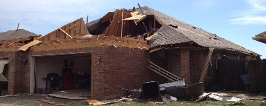 A Team Member's House Destroyed by Hurricane that was awarded funds from Wayne McGlone Memorial Fund